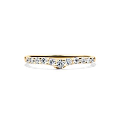 Lab Grown Diamond Chevron Band in 14K Yellow Gold (1/3 ct. tw.)