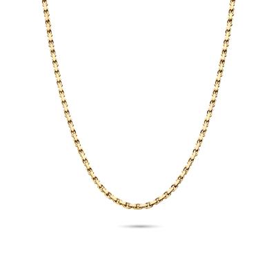 Men’s Solid Link Chain in 14K Yellow Gold, 2.3MM, 22”