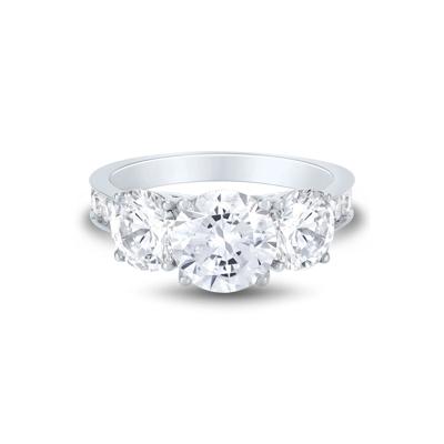 Lab Grown Diamond Engagement Ring in 14K White Gold (4 1/2 ct. tw.)