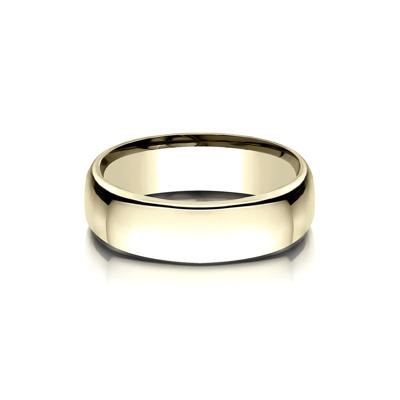 Wedding Band in 14K Yellow Gold, 6.5MM
