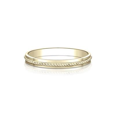 Rope Wedding Band in 14K Yellow Gold