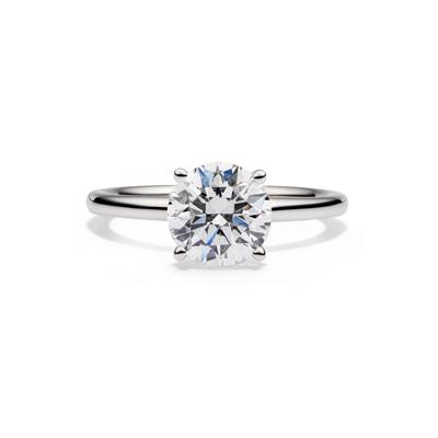 Lab Grown Diamond Solitaire Round Engagement Ring in Platinum (2 ct.)