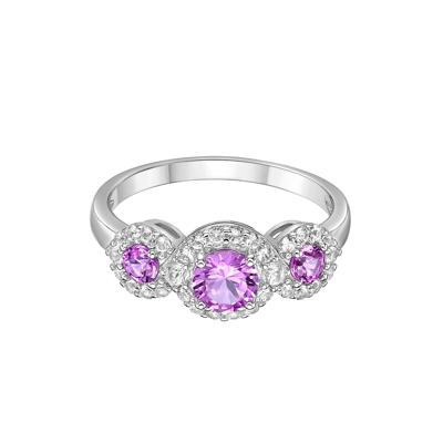 Lab-Created Multi-Gemstone Ring in Sterling Silver