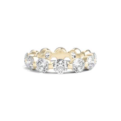 Round-Cut Diamond Shared Prong Eternity Band in 14k Yellow Gold (5 ct. tw.)