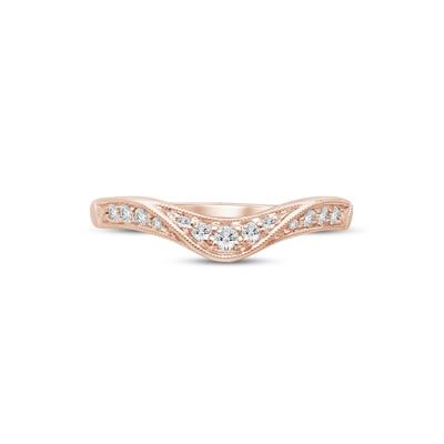 Diamond Contour Band in 14K Rose Gold (1/7 ct. tw.)