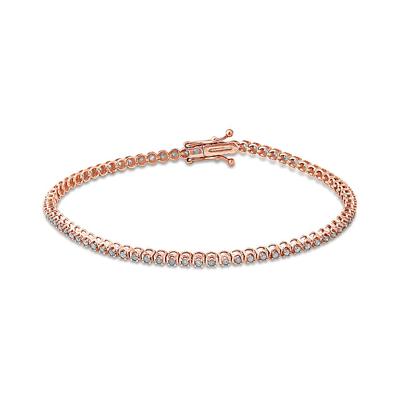 3/4 ct. tw. Diamond Tennis Bracelet in 10K Rose Gold