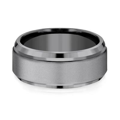 Men's Matte Band in Tantalum, 9MM