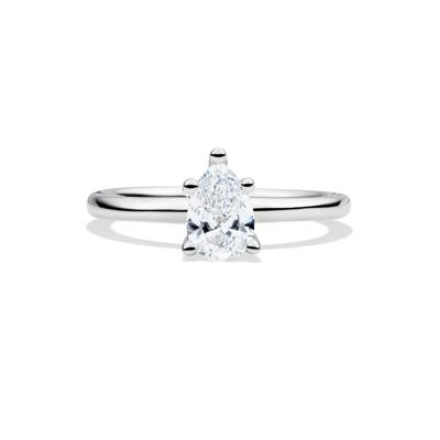 Lab Grown Diamond Pear-Shaped Solitaire Engagement Ring in 14k white gold (3/4 ct.)