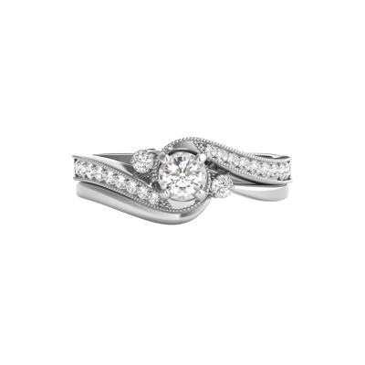 3/8 ct. tw. Diamond Engagement Ring Set in 10K White Gold
