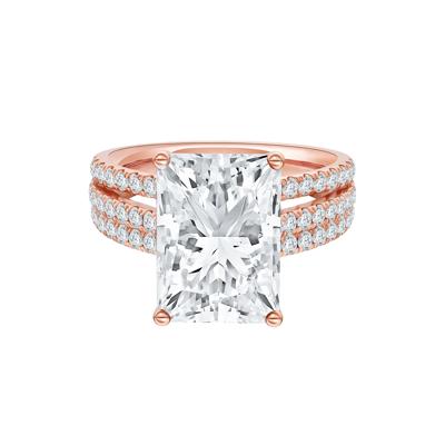 Lab Grown Diamond Engagement Ring in 14K Rose Gold (5 1/2 ct. tw.)