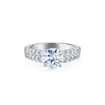 1 ct. tw. Lab Grown Diamond Semi-Mount Engagement Ring in 14K White Gold (Setting Only)