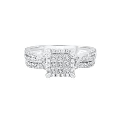 Diamond Composite Engagement Ring in 10K White Gold (3/4 ct. tw.)