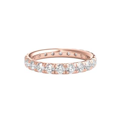 Diamond Wedding Band with Eternity Setting in 14K Rose Gold (2 ct. tw.)