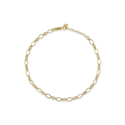 Anklet in 14K Yellow Gold, 9"
