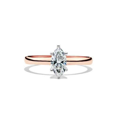 Diamond Marquise Solitaire Engagement Ring in 14K Rose Gold (3/4 ct.)