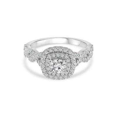Lab Grown Diamond Engagement Ring in 10K White Gold (1 ct. tw.)