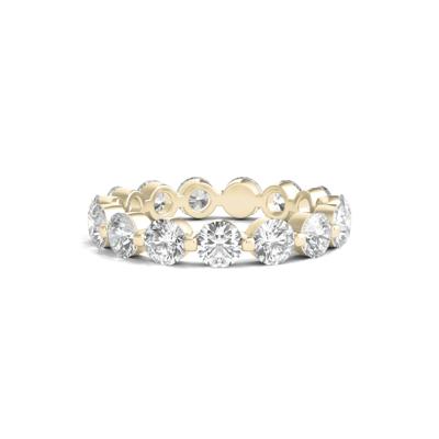 Round-Cut Diamond Shared Prong Eternity Band in 14k Yellow Gold (3 ct. tw.)