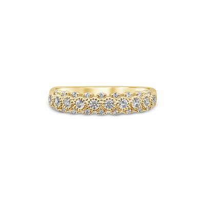 Diamond Anniversary Band with Milgrain Beads in 10K Yellow Gold (1/3 ct. tw.)