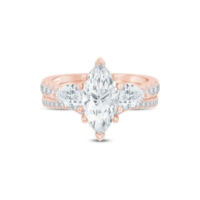 Kyra Lab Grown Diamond Bridal Set in 14K Rose Gold (3 5/8 ct. tw.)