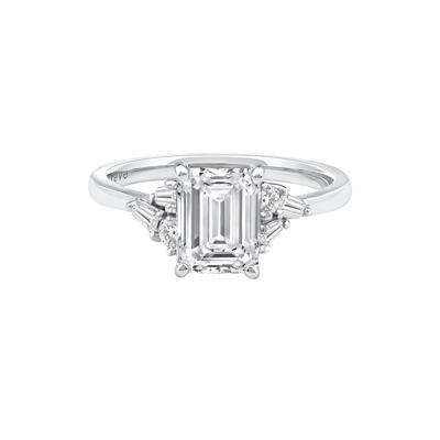 Lyla Lab Grown Diamond Emerald-Cut Engagement Ring in 14K White Gold (2 1/4 ct. tw.)