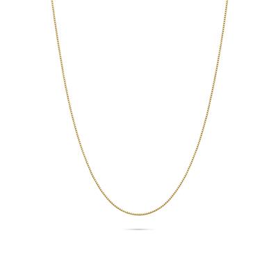 Box Chain in 14K Yellow Gold, .85MM, 18-20"