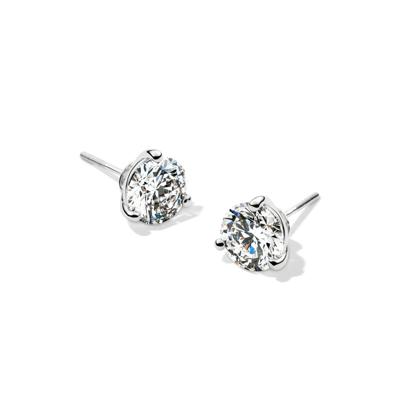 Lab Grown Diamond Martini Stud Earrings in 14K White Gold (3 ct. tw.)