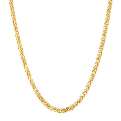 Wheat Chain in 14K Yellow Gold, 22"