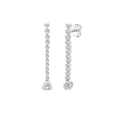 Diamond Dangle Drop Earrings in 14K White Gold (1 1/2 ct. tw.)