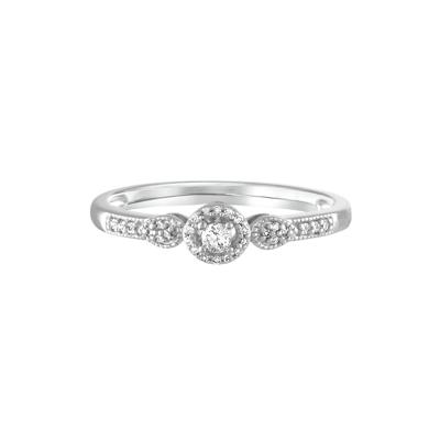 1/10 ct. tw. Diamond Promise Ring in Sterling Silver