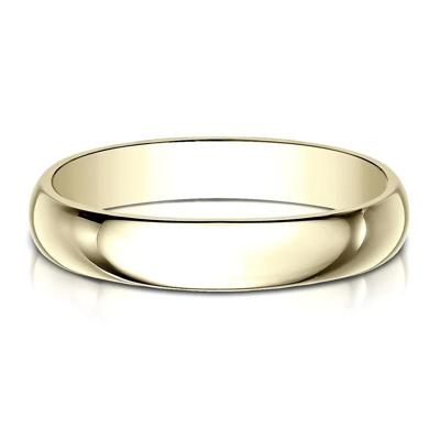 Wedding Band in 10K Yellow Gold, 4MM