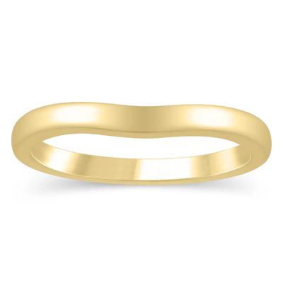 Contour Wedding Band in 14K Yellow Gold