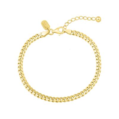 Cuban Chain Bracelet in Vermeil, 2.8MM