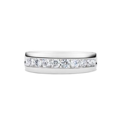 Men's lab grown diamond channel-set band in 10k gold (1 ct. tw.)
