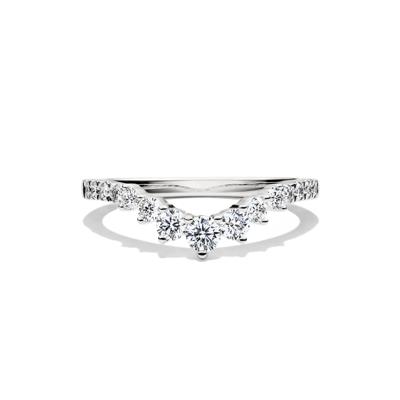 Lab Grown Diamond Contour Band in 14K White Gold (1/2 ct. tw.)