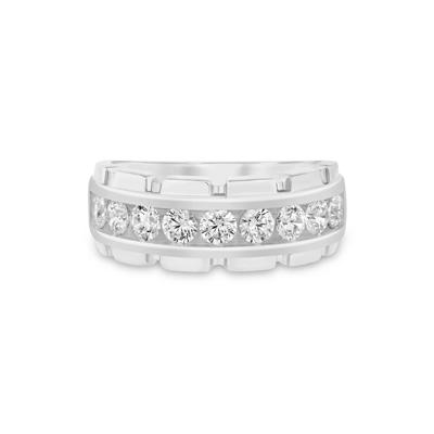 Men’s Lab Grown Diamond Band in 14K White Gold (1-1/2 ct. tw.)