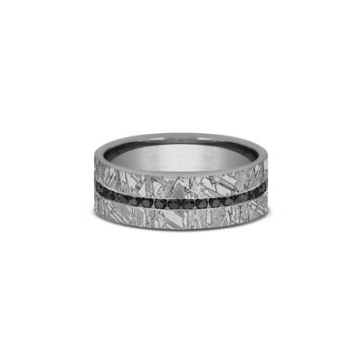 Men’s Black Diamond Tantalum Band, 7MM (3/8 ct. tw.)