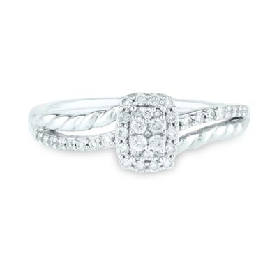 Diamond Promise Ring in 10K White Gold (1/4 ct. tw.)