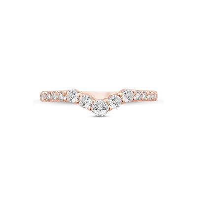 Lab Grown Diamond Contour Band in 14K Rose Gold (1/2 ct. tw.)