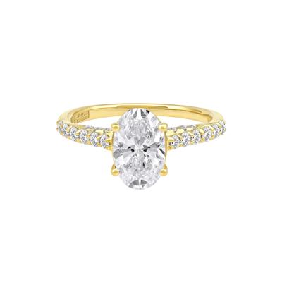 Daphne Lab Grown Diamond Engagement Ring in 18K Yellow Gold (2 1/2 ct. tw.)