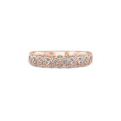 Diamond Anniversary Band with Milgrain Beads in 10K Rose Gold (1/3 ct. tw.)