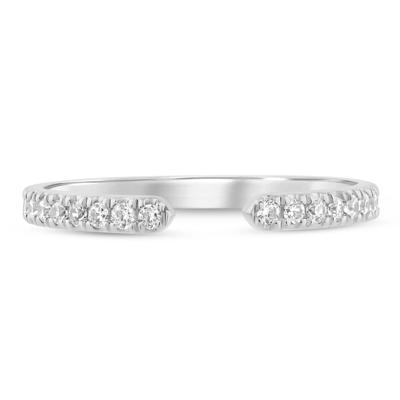 Lab Grown Diamond Open Band in 14K White Gold (1/4 ct. tw.)