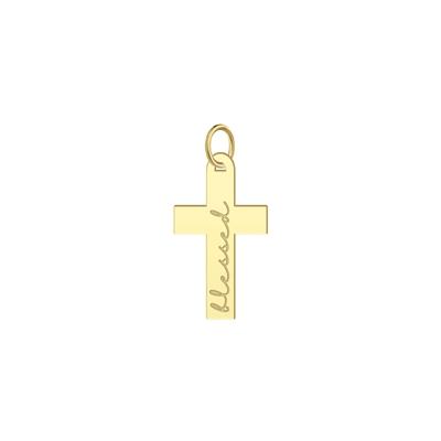 Cross Charm in 10K Yellow Gold