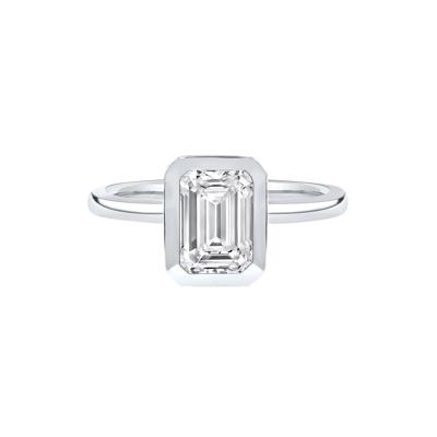 Kira Lab Grown Diamond Emerald-Cut Engagement Ring in 14K White Gold (2 1/2 ct. tw.)