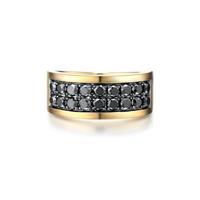 Black Diamond Men’s Ring in 10K Yellow Gold (1 1/2 ct. tw.)