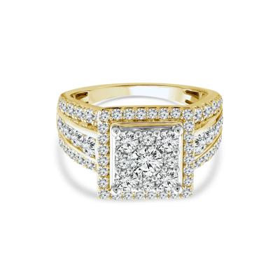 Diamond Composite Engagement Ring in 10K Yellow Gold (2 ct. tw.)
