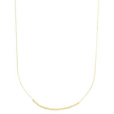 Faceted Bead Necklace in 14K Yellow Gold, 17.75”
