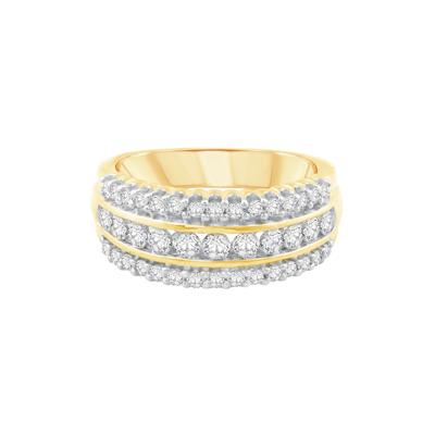1 ct. tw. Diamond Multi-Row Ring in 10K Yellow Gold
