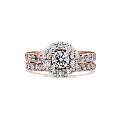 Diamond Bridal Set in 14K Rose Gold (2 ct. tw.)