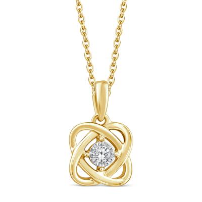 Diamond Accent Pendant in 10K Yellow Gold