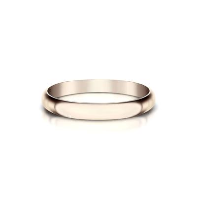 Wedding Band in 14K Rose Gold, 2MM